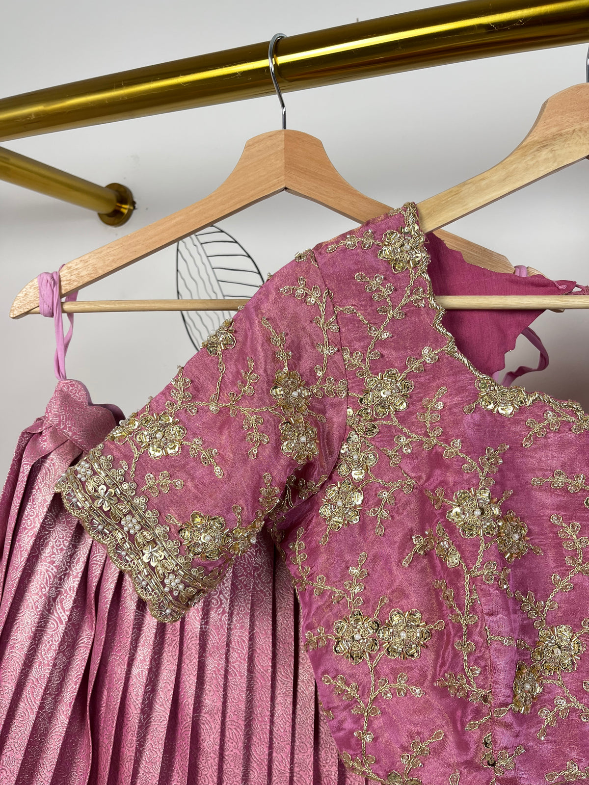 Baby Pink Kanchi Pattu Bridal Lehenga